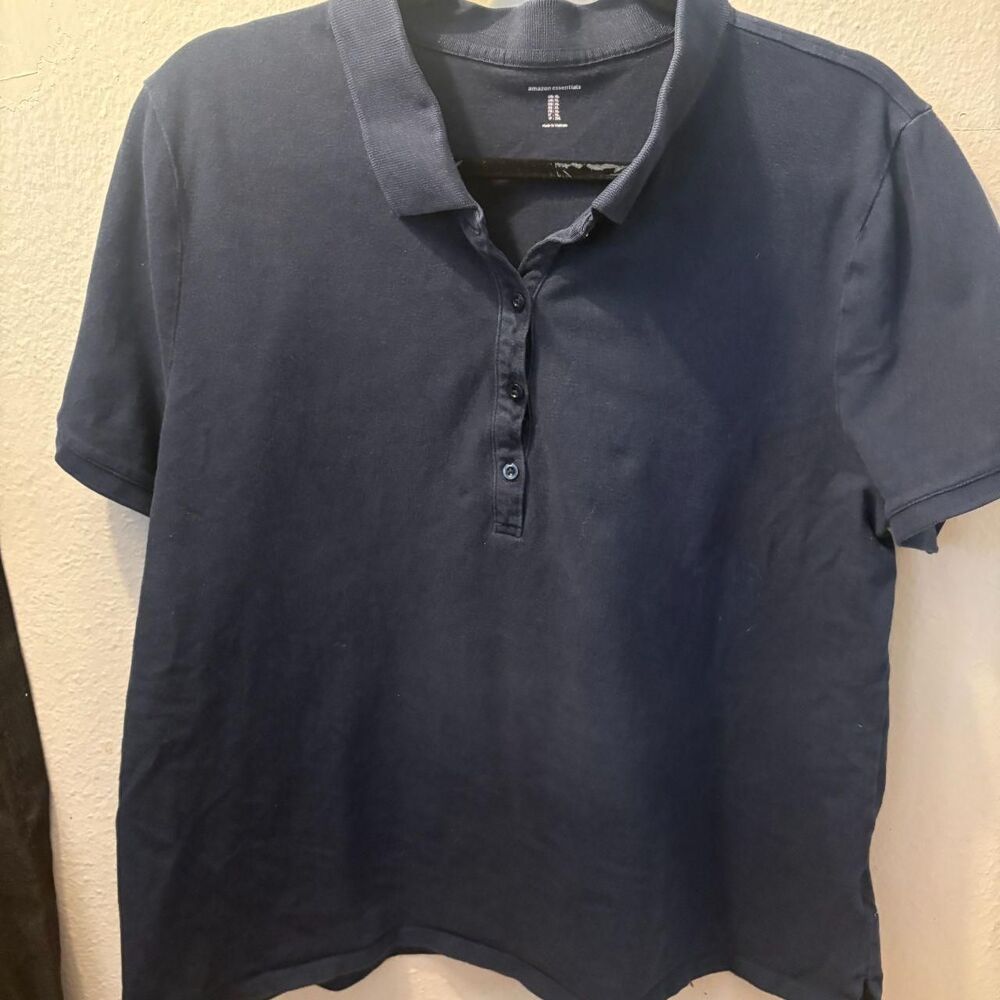 Amazon Essentials Navy Polo Shirt Lot of 4